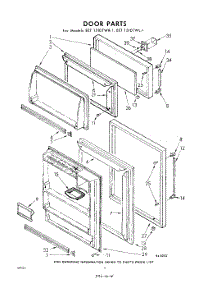04 - Door parts for Whirlpool Refrigerator EET151DTWR1 / from AppliancePartsPros.com
