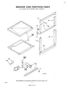10 - Breaker And Partition parts for Whirlpool Refrigerator EET151DTWR1 / from AppliancePartsPros.com