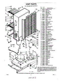 02 - Section parts for Whirlpool Freezer EXV16CWR1 / from AppliancePartsPros.com