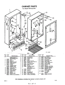03 - Section parts for Whirlpool Freezer EXV16CWR1 / from AppliancePartsPros.com