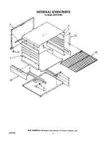 03 - Internal Oven parts for Whirlpool Range FGP315VL2 / from AppliancePartsPros.com