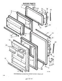 10 - Door parts for Whirlpool Refrigerator EAT17VKWR1 / from AppliancePartsPros.com