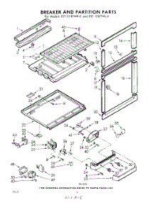 06 - Breaker And Partition parts for Whirlpool Refrigerator EET151ETWR0 / from AppliancePartsPros.com