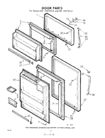 10 - Door parts for Whirlpool Refrigerator EET151ETWR0 / from AppliancePartsPros.com