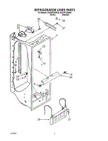 02 - Refrigerator Liner parts for Whirlpool Refrigerator ED22PCXBN00 / from AppliancePartsPros.com