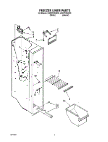 04 - Freezer Liner parts for Whirlpool Refrigerator ED22PCXBN00 / from AppliancePartsPros.com