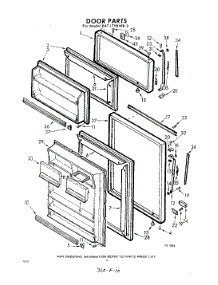 10 - Door parts for Whirlpool Refrigerator EAT17VKWR2 / from AppliancePartsPros.com