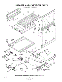 06 - Breaker And Partition parts for Whirlpool Refrigerator EHT171HKWR2 / from AppliancePartsPros.com