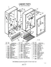 03 - Section parts for Whirlpool Freezer EXV16CWR3 / from AppliancePartsPros.com