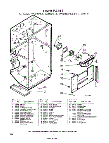 04 - Liner parts for Whirlpool Refrigerator EWT51ZWR0 / from AppliancePartsPros.com