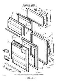 10 - Door parts for Whirlpool Refrigerator EAT191NKWR0 / from AppliancePartsPros.com