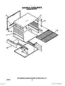 06 - Internal Oven parts for Whirlpool Range FGP315VL5 / from AppliancePartsPros.com