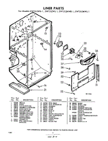 04 - Liner parts for Whirlpool Refrigerator EWT51ZWR1 / from AppliancePartsPros.com