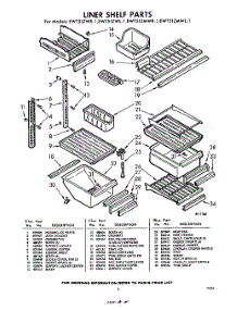 05 - Liner Shelf parts for Whirlpool Refrigerator EWT51ZWR1 / from AppliancePartsPros.com