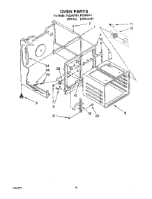 05 - Oven parts for Whirlpool Range FES340YL1 / from AppliancePartsPros.com