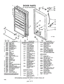 06 - Door , Optional parts for Whirlpool Freezer EXV16XWR1 / from AppliancePartsPros.com