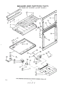 06 - Breaker And Partition parts for Whirlpool Refrigerator EET151JMWR1 / from AppliancePartsPros.com