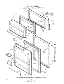 10 - Door parts for Whirlpool Refrigerator EET151JMWR1 / from AppliancePartsPros.com