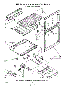 06 - Breaker And Partition parts for Whirlpool Refrigerator EHT171MKWR0 / from AppliancePartsPros.com