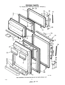 10 - Door parts for Whirlpool Refrigerator EAT191PTW0 / from AppliancePartsPros.com