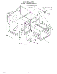 05 - Oven parts for Whirlpool Range FES340YL2 / from AppliancePartsPros.com