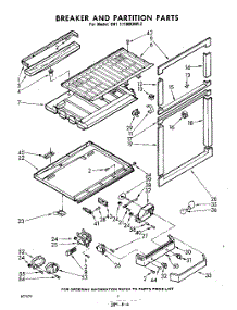 06 - Breaker And Partition parts for Whirlpool Refrigerator EHT171MKWR2 / from AppliancePartsPros.com