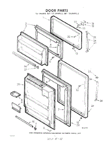 10 - Door parts for Whirlpool Refrigerator EET151JMWR2 / from AppliancePartsPros.com