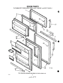 10 - Door parts for Whirlpool Refrigerator EWT71ZMWR1 / from AppliancePartsPros.com