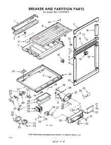 06 - Breaker And Partition parts for Whirlpool Refrigerator EAT191VKWR0 / from AppliancePartsPros.com