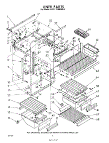 04 - Liner parts for Whirlpool Refrigerator EHT171MKWR3 / from AppliancePartsPros.com