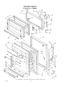 10 - Door parts for Whirlpool Refrigerator EHT171MKWR3 / from AppliancePartsPros.com