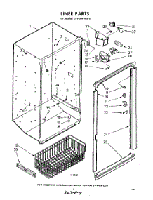 04 - Liner parts for Whirlpool Freezer EXV20FWR0 / from AppliancePartsPros.com