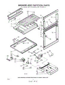 06 - Breaker And Partition parts for Whirlpool Refrigerator EET151JMWR4 / from AppliancePartsPros.com