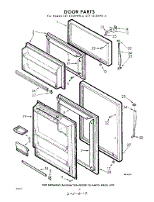 10 - Door parts for Whirlpool Refrigerator EET151JMWR4 / from AppliancePartsPros.com