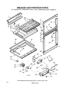 06 - Breaker And Partition parts for Whirlpool Refrigerator EWT71ZWR0 / from AppliancePartsPros.com