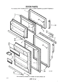 10 - Door parts for Whirlpool Refrigerator EWT71ZWR0 / from AppliancePartsPros.com