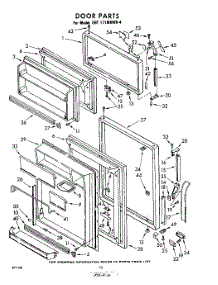 10 - Door parts for Whirlpool Refrigerator EHT171MKWR4 / from AppliancePartsPros.com