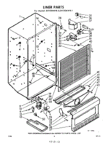 08 - Liner parts for Whirlpool Freezer EXV20NWR0 / from AppliancePartsPros.com