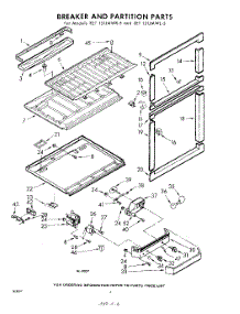 06 - Breaker And Partition parts for Whirlpool Refrigerator EET151JMWR5 / from AppliancePartsPros.com