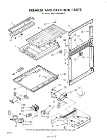 06 - Breaker And Partition parts for Whirlpool Refrigerator EHT171MMWR0 / from AppliancePartsPros.com