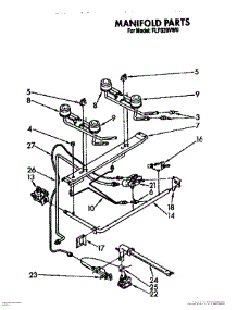 03 - Manifold, Lit / Optional parts for Whirlpool Range FGP320VL0 / from AppliancePartsPros.com