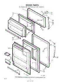 10 - Door parts for Whirlpool Refrigerator EET151JTWR0 / from AppliancePartsPros.com
