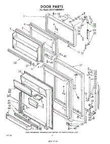 10 - Door parts for Whirlpool Refrigerator EHT171MMWR1 / from AppliancePartsPros.com