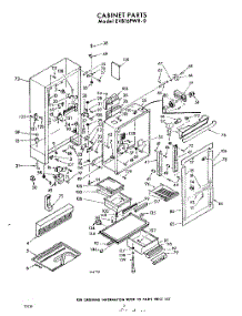 02 - Cabinet parts for Whirlpool Refrigerator EVB16PWR0 / from AppliancePartsPros.com