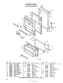 06 - Door parts for Whirlpool Refrigerator EVB16PWR0 / from AppliancePartsPros.com
