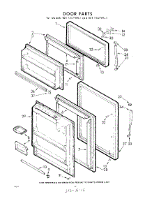 10 - Door parts for Whirlpool Refrigerator EET151JTWR1 / from AppliancePartsPros.com