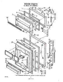 10 - Door parts for Whirlpool Refrigerator EHT171MMWR2 / from AppliancePartsPros.com