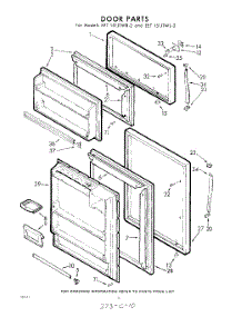 10 - Door parts for Whirlpool Refrigerator EET151JTWR2 / from AppliancePartsPros.com