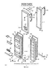08 - Door parts for Whirlpool Refrigerator EVD15JWR0 / from AppliancePartsPros.com