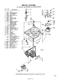03 - Drive parts for Whirlpool Washer GLAA7900W0 / from AppliancePartsPros.com